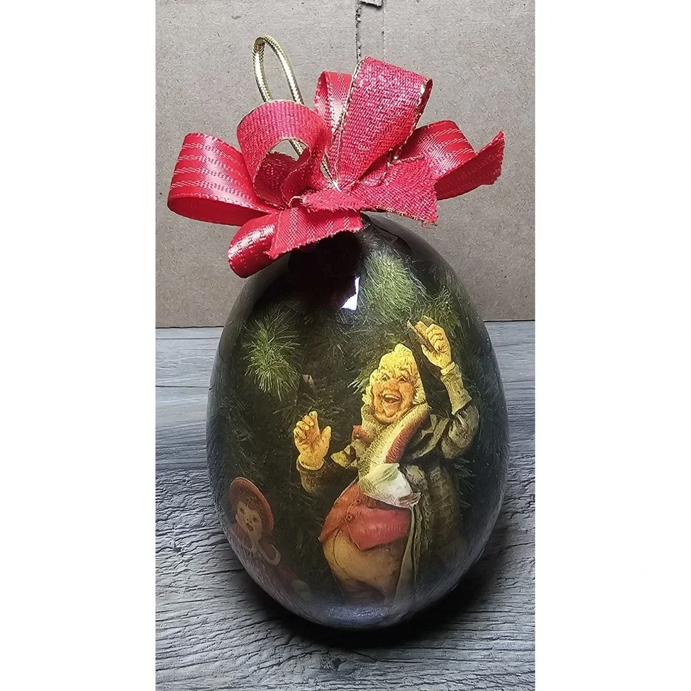 2 VTG Tomorrow Today 1987 Decoupage Ornaments Simpich & Christmas Carolers
